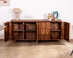 Grand bahut 180 cm en bois de palissandre 
