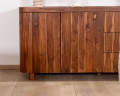 Grand bahut 180 cm en bois de palissandre 