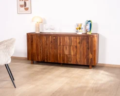 Grand bahut 180 cm en bois de palissandre 