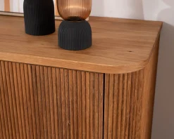 Grand bahut style rétro en chêne huilé 180 cm "Winton"