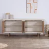 Grand buffet bas 4 portes style organique et contemporain "Miona"