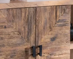 Grand buffet bas acacia massif 175cm style ethnique 