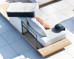 Grand canapé modulaire 5 places de jardin 