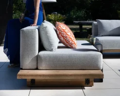 Grand canapé modulaire 5 places de jardin 