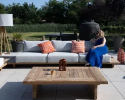 Grand canapé modulaire 5 places de jardin 