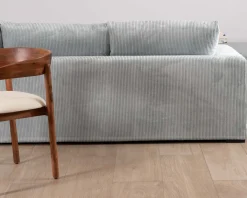 Grand canapé moelleux avec pouf modulaire 