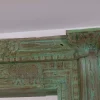 Grand miroir avec cadre indien en bois "Vieille Porte" pièce unique