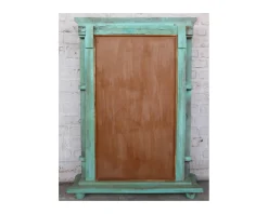Grand miroir avec cadre indien en bois 