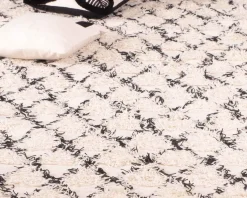 Grand tapis en coton et laine 200x300cm 