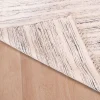 Grand tapis tissé main coton et jute "Solira" format 300x200cm