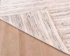 Grand tapis tissé main coton et jute "Solira" format 300x200cm