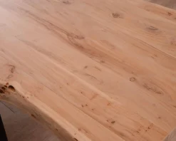 Grande table à manger plateau 280 cm acacia massif et pieds métal 