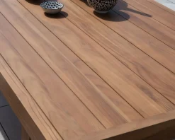Grande table de repas extérieure 240 cm en teck 