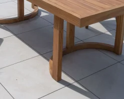 Grande table de repas extérieure 240 cm en teck 