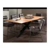 Grande table de salle à manger en bois recyclé et métal 220cm "Copley"