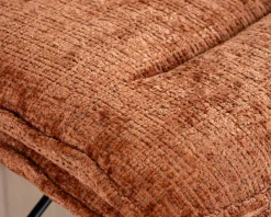 Lot de 2 chaises de bar matelassées réglables en hauteur "Topley" coloris terracotta