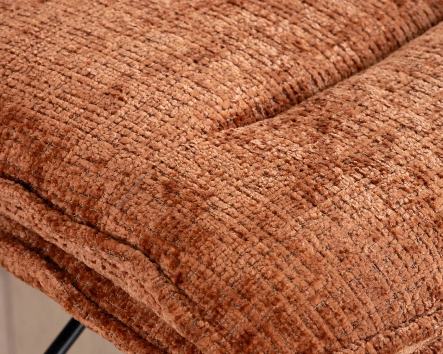Lot de 2 chaises de bar matelassées réglables en hauteur "Topley" coloris terracotta
