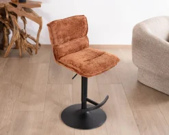 Lot de 2 chaises de bar matelassées réglables en hauteur