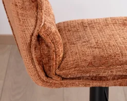 Lot de 2 chaises de bar matelassées réglables en hauteur