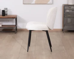 Lot de 2 chaises de repas confort style scandinave 