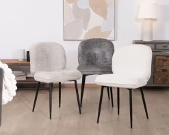 Lot de 2 chaises de repas confort style scandinave 