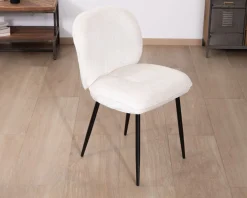 Lot de 2 chaises de repas confort style scandinave 