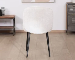 Lot de 2 chaises de repas confort style scandinave 