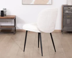 Lot de 2 chaises de repas confort style scandinave 