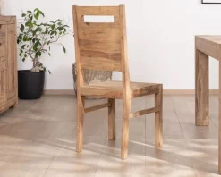 Lot de 2 chaises de repas en palissandre 