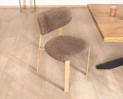 Lot de 2 chaises de repas empilables design et chaleureuses 