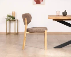 Lot de 2 chaises de repas empilables design et chaleureuses 