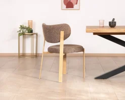 Lot de 2 chaises de repas empilables design et chaleureuses 
