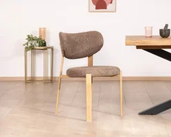 Lot de 2 chaises de repas empilables design et chaleureuses 