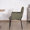 Lot de 2 chaises de repas look rétro "Lokka" bi-matière vert