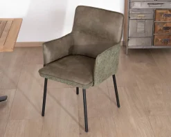 Lot de 2 chaises de repas look rétro 