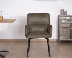 Lot de 2 chaises de repas look rétro 
