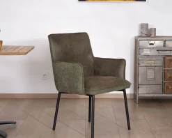 Lot de 2 chaises de repas look rétro 