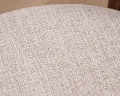 Lot de 2 chaises de repas empilables esprit rétro en tissu tramé blanc 