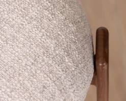 Lot de 2 chaises de repas empilables esprit rétro en tissu tramé blanc 