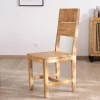 Lot de 2 chaises de repas en manguier brut "Manoha"