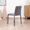 Lot de 4 chaises de repas empilables en tissu gris graphite texturé “Otto”