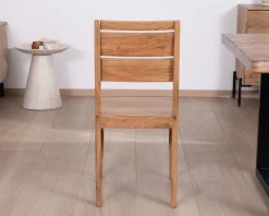 Lot de 2 chaises de repas en acacia massif