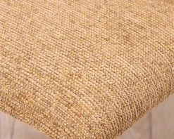 Lot de 4 chaises de repas revêtement intégral en tissu jaune doré “Otto” esprit design