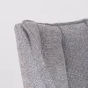 Lot de 2 chaises de repas pivotantes en tissu gris "Webber"