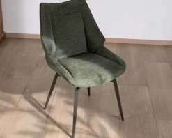Lot de 2 chaises de repas design et enveloppantes 