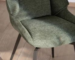Lot de 2 chaises de repas design et enveloppantes 