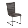 Lot de 2 chaises de salle à manger vintages grises et noires Casita