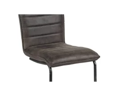 Lot de 2 chaises de salle à manger vintages grises et noires Casita