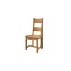 Lot de 2 chaises en chêne massif huilé assise bois "Lodge Casita"