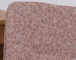 Lot de 2 chaises en tissu bi-matière prune 